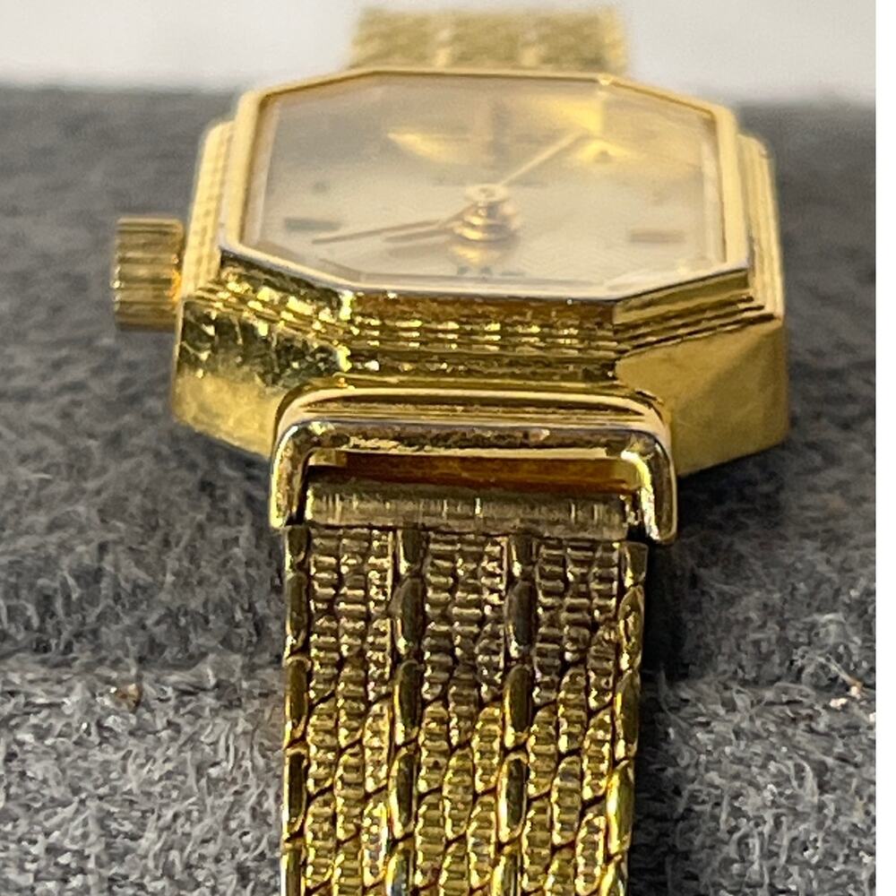 Diane Von Furstenberg Gold Plated Mesh Stainless Steel Watch Vintage untested - Picture 14 of 15